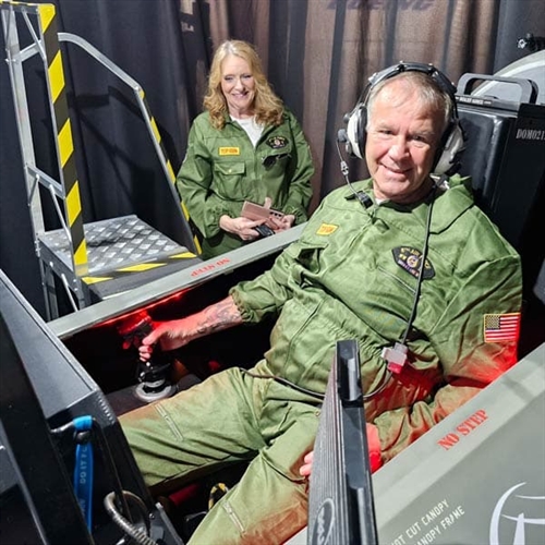 F35 Combat Simulator Suffolk Man in Sim F35 Combat Simulator Suffolk Man in Sim